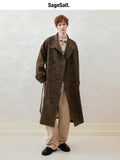 Herringbone Double-Breasted Coat