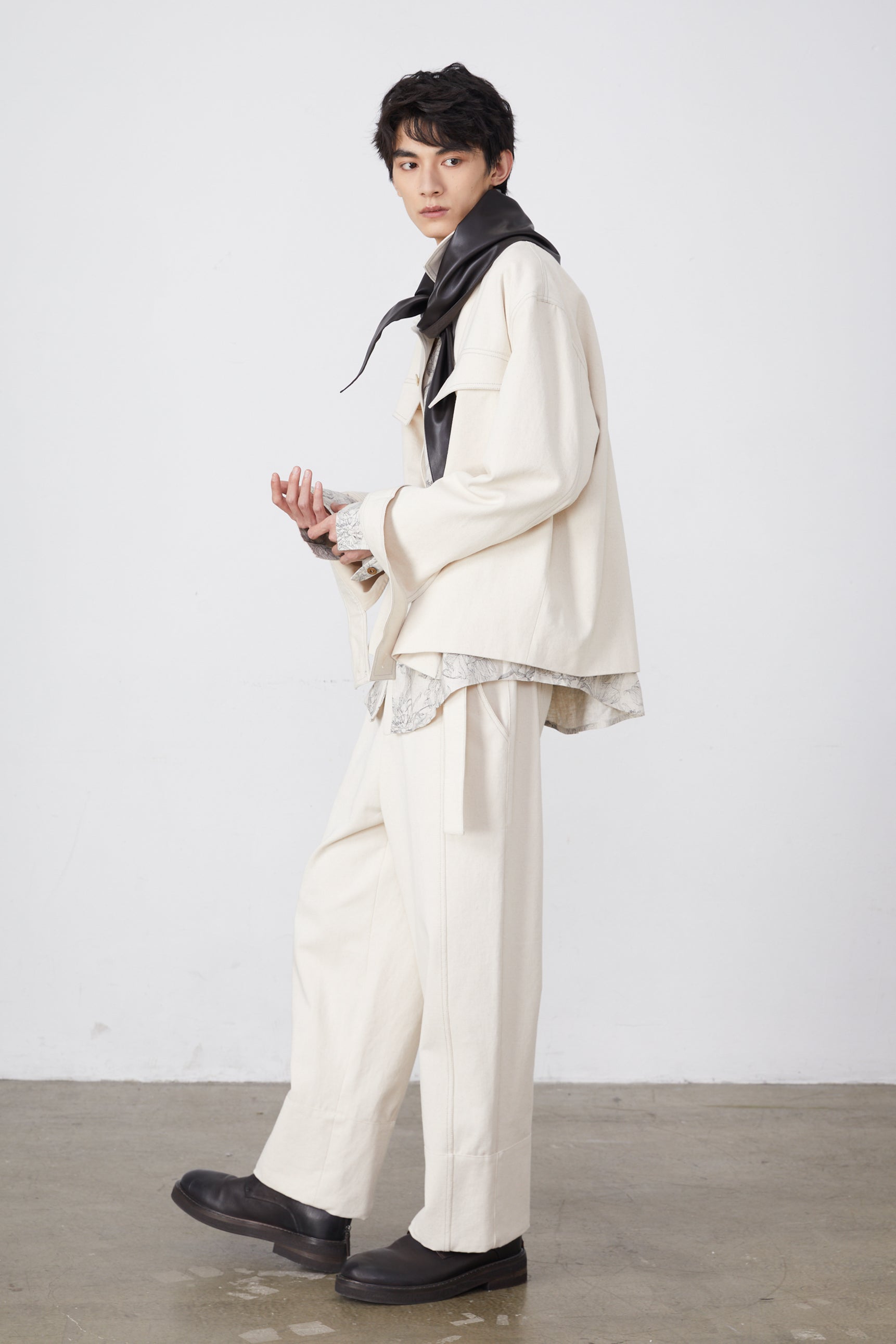 Cotton Twill Shirt Jacket