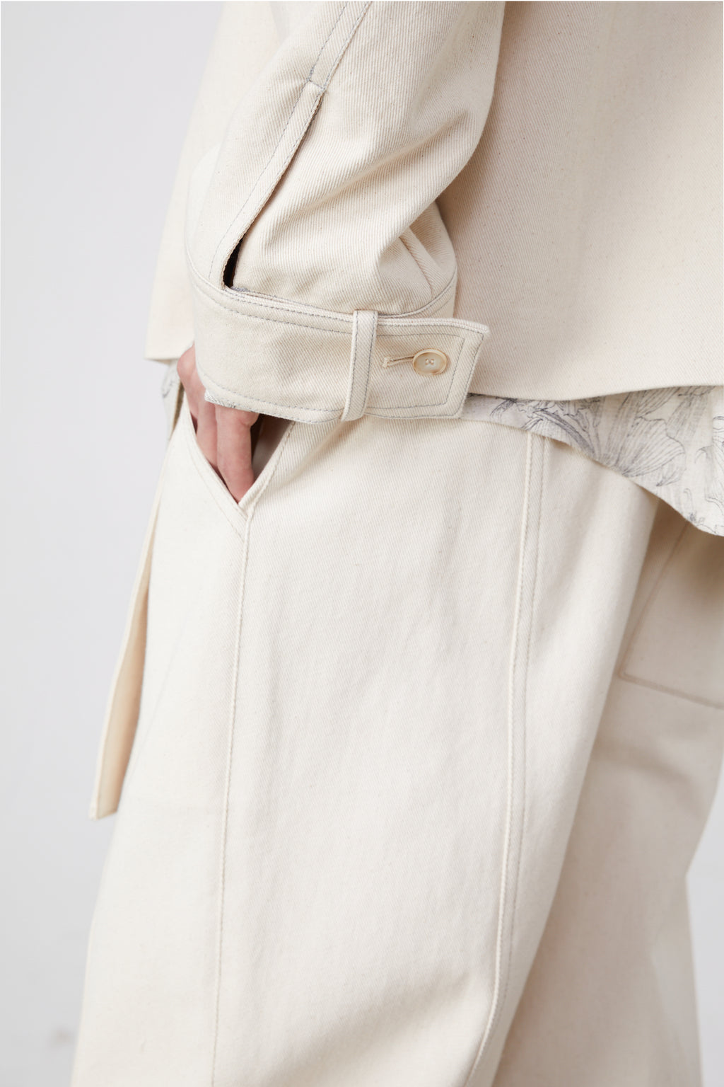Cotton Twill Shirt Jacket