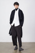 Double-Breasted Drape Coat