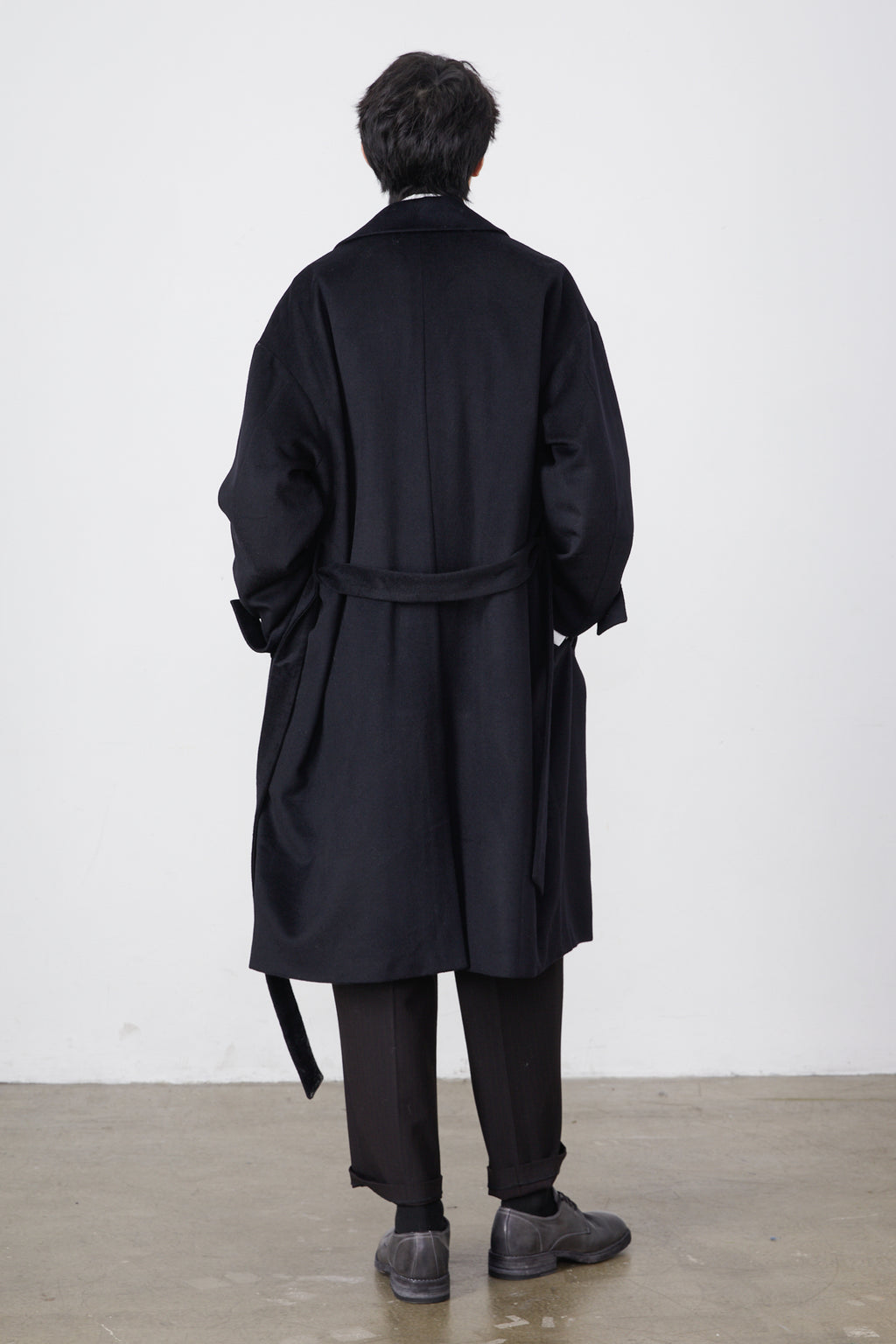 Double-Breasted Drape Coat