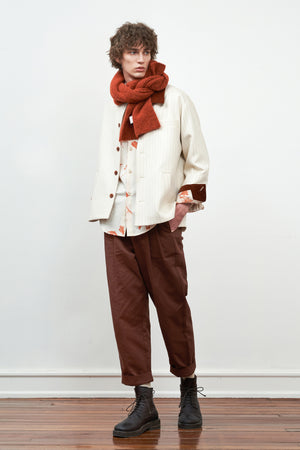 Striped Wool-Blend Jacket