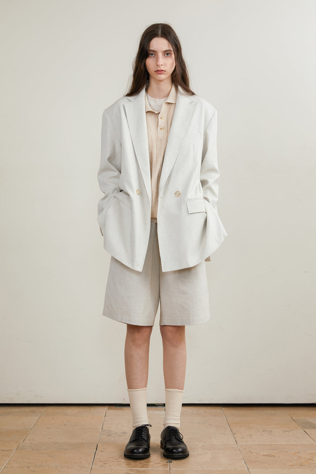Double-Breasted Casual Blazer