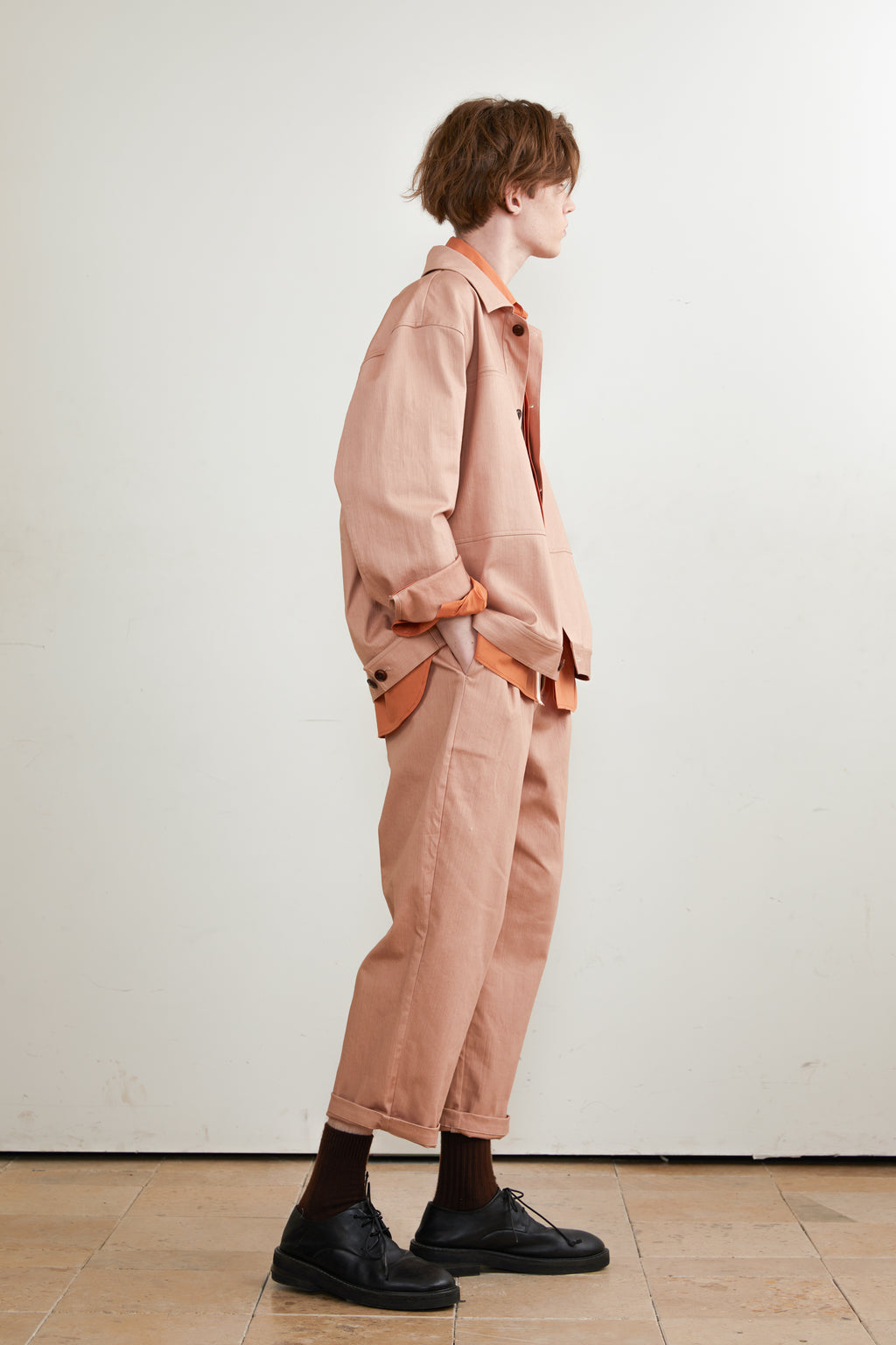 Pocket Split Denim Shirt Jacket
