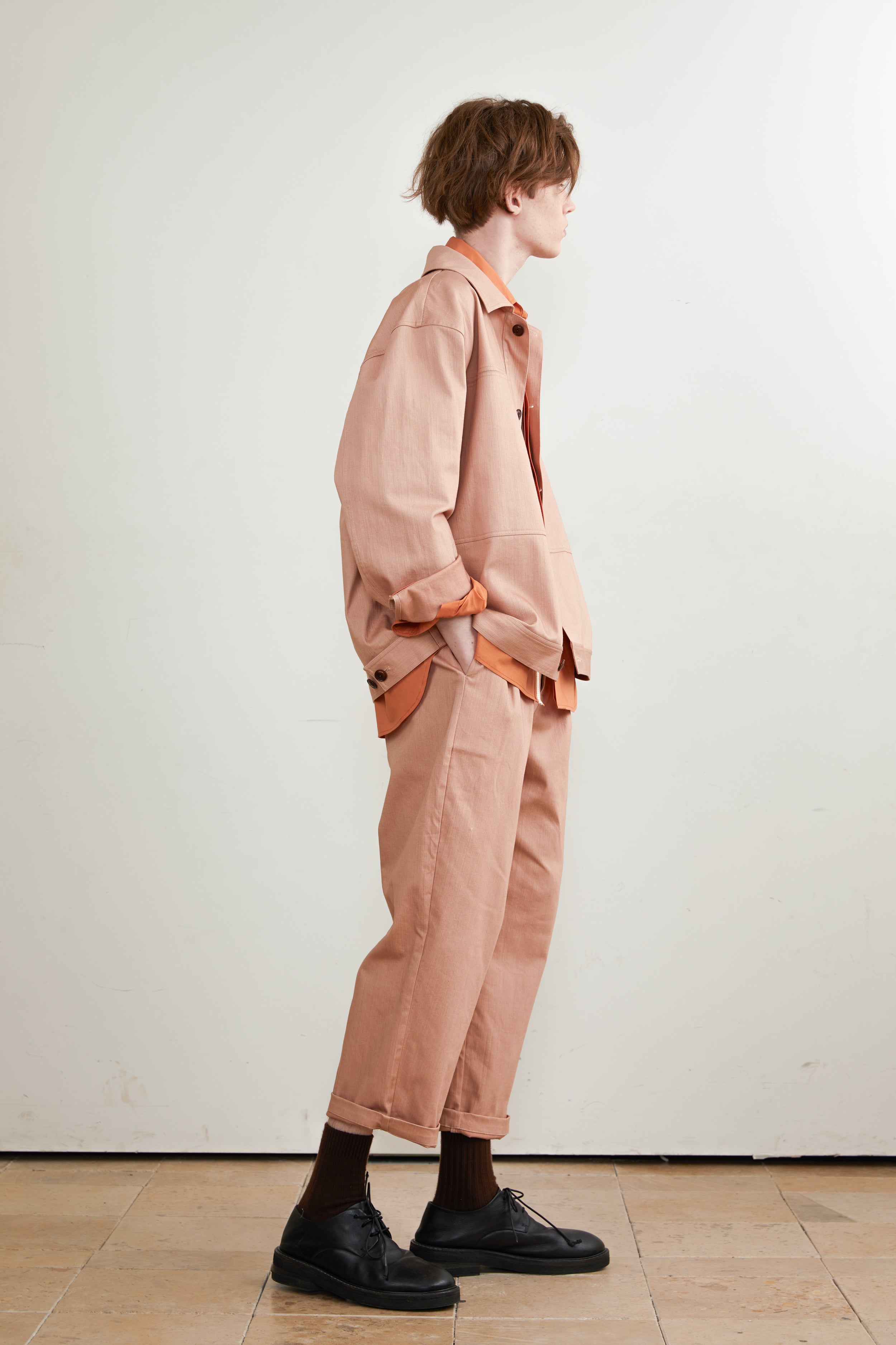 Pocket Split Denim Shirt Jacket