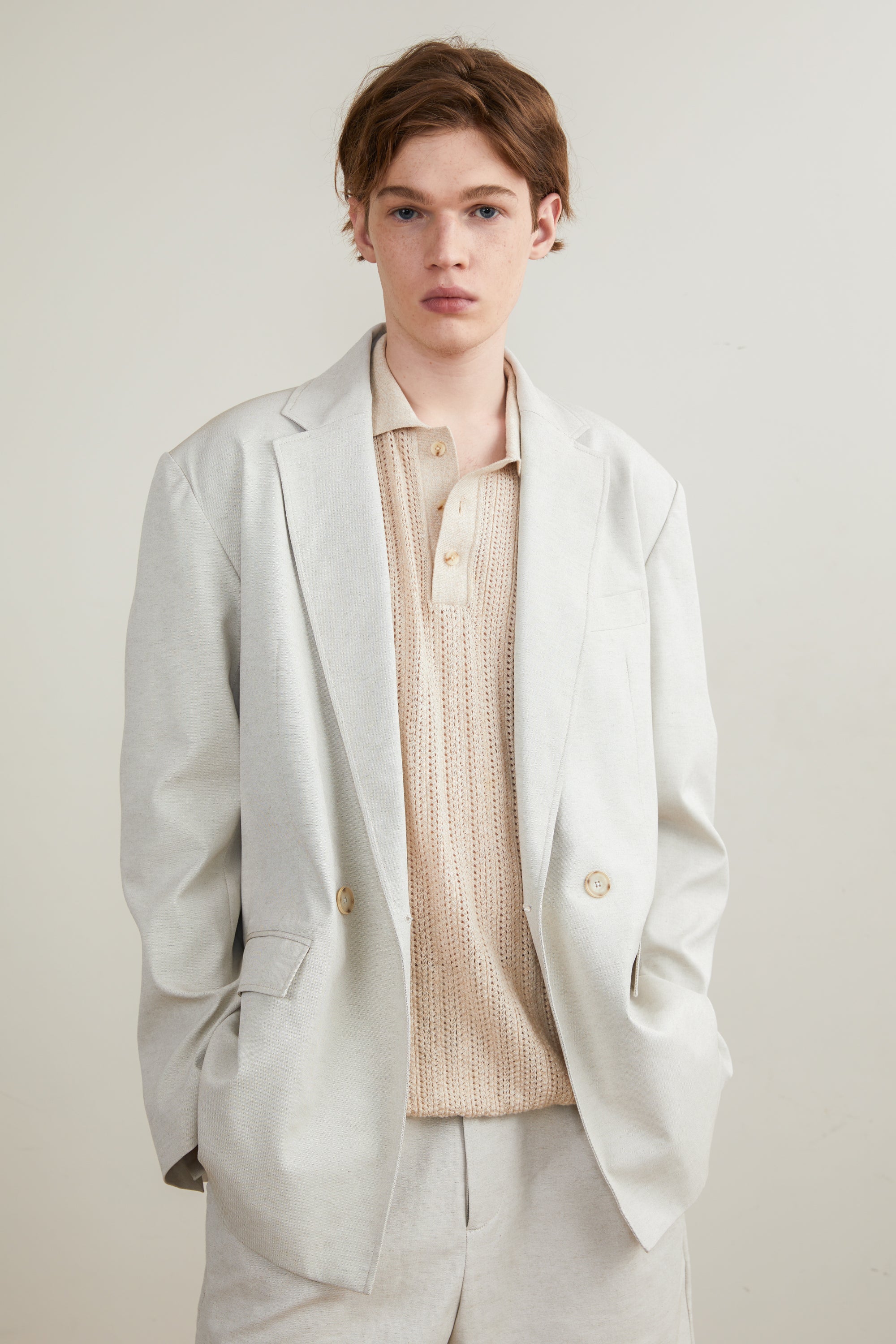 Double-Breasted Casual Blazer