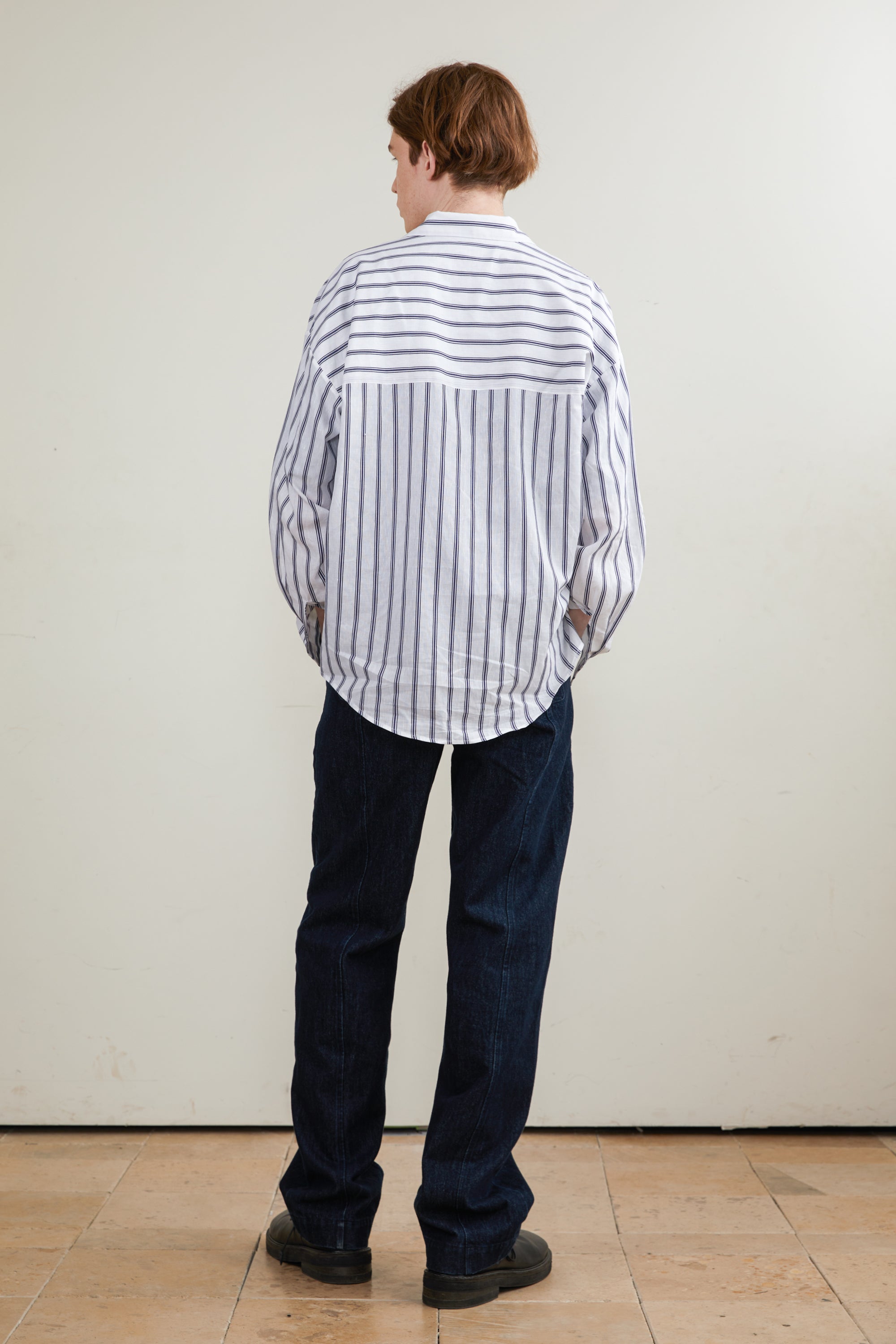 Camp Collar Long-sleeved Shirt