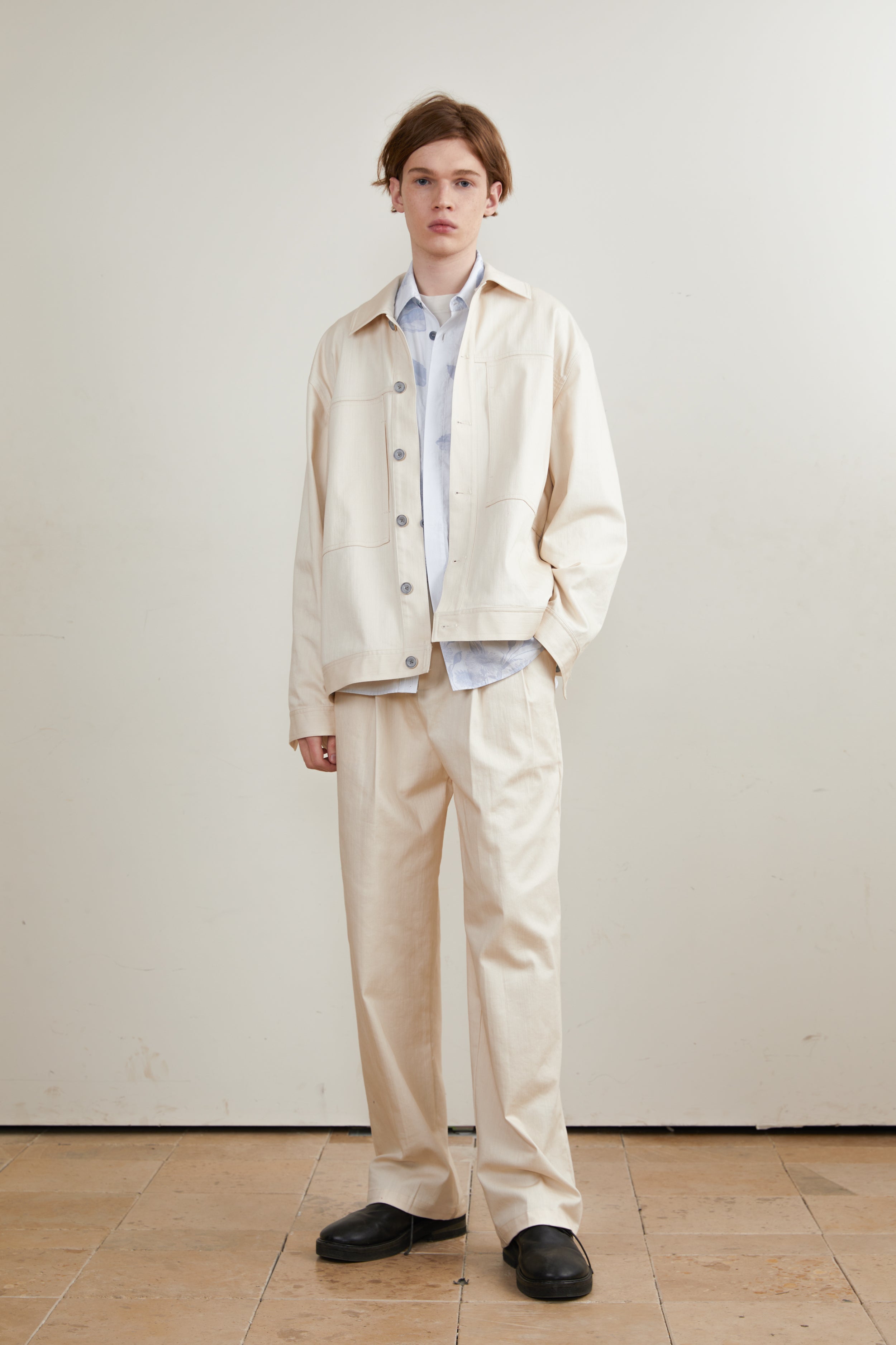 Pocket Split Denim Shirt Jacket
