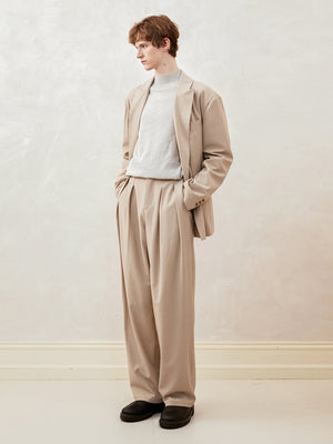 Oversized, Drop-Shoulder, Double-Breasted Casual Suit