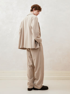 Oversized, Drop-Shoulder, Double-Breasted Casual Suit