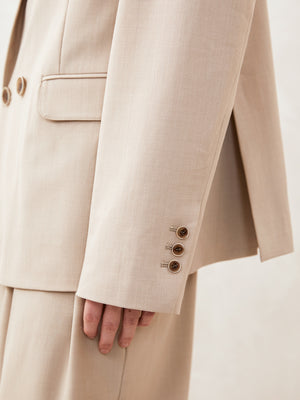 Oversized, Drop-Shoulder, Double-Breasted Casual Suit