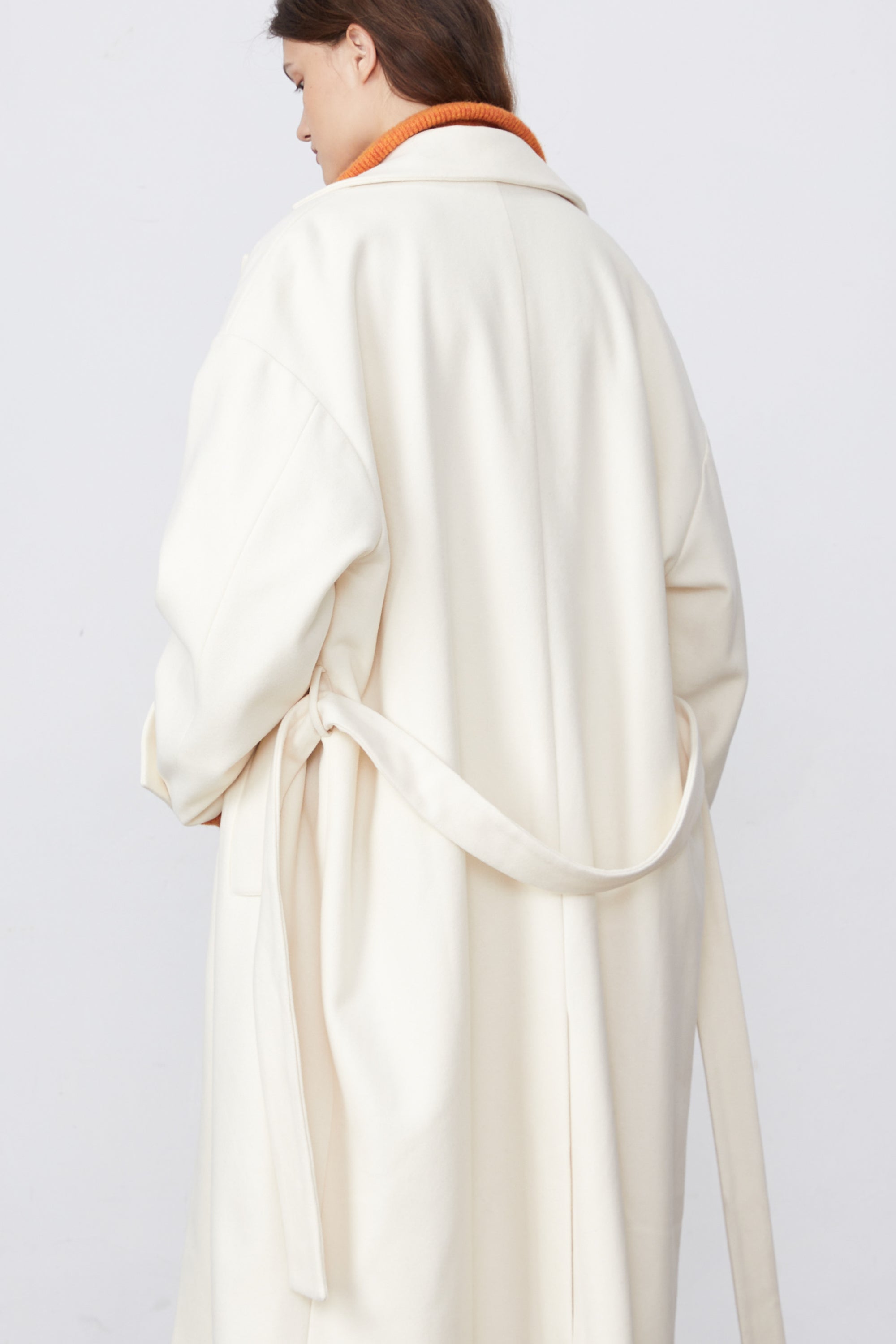 Double-Breasted Drape Coat
