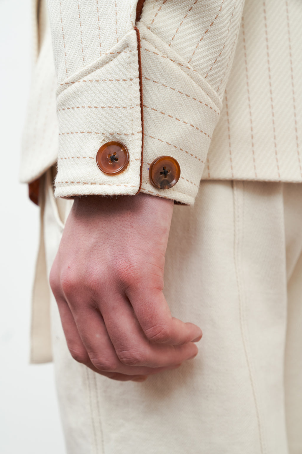 Striped Wool-Blend Jacket