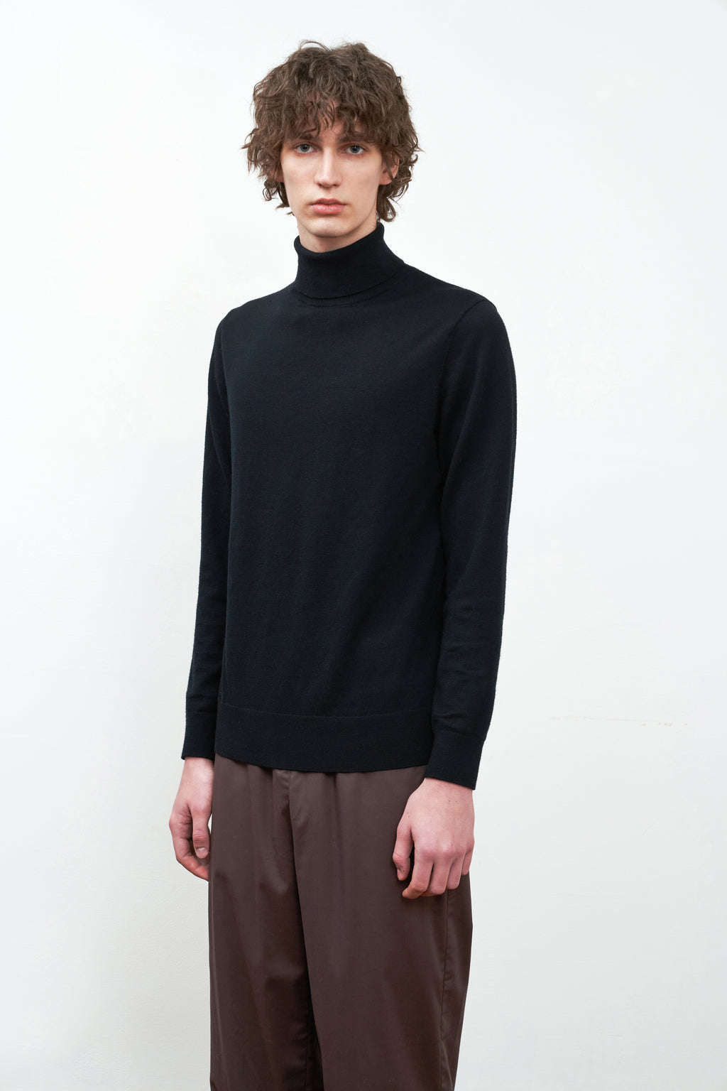 Merino Wool High Neck Base Knitwear