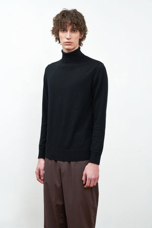 Merino Wool High Neck Base Knitwear