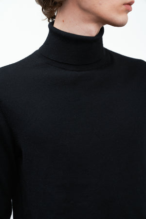 Merino Wool High Neck Base Knitwear